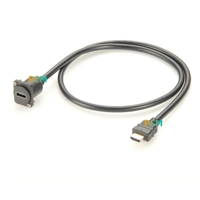 HDMI D{0}}tipo skydelio tvirtinimo kabelis