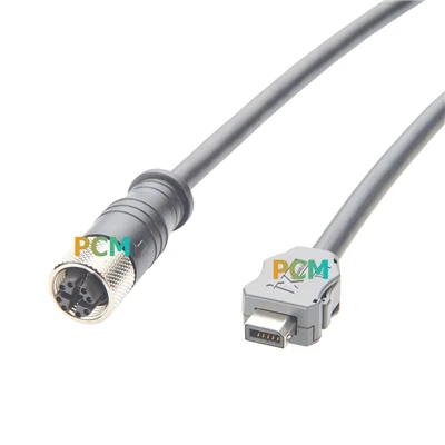IX A raktas prie M12 pramoninio CATA6 eterneto laido