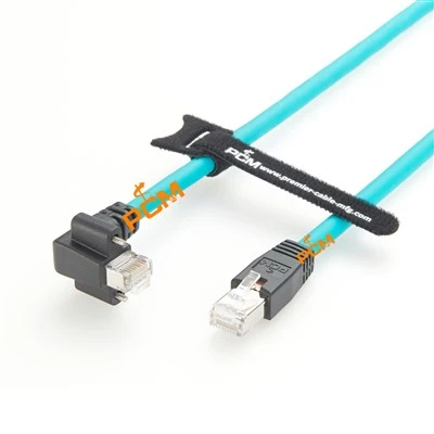 Teisingas kampinis RJ45 Gige Ethernet kabelis