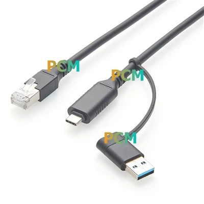 USB-USB-C 2 viename į RJ45 tinklo laidą