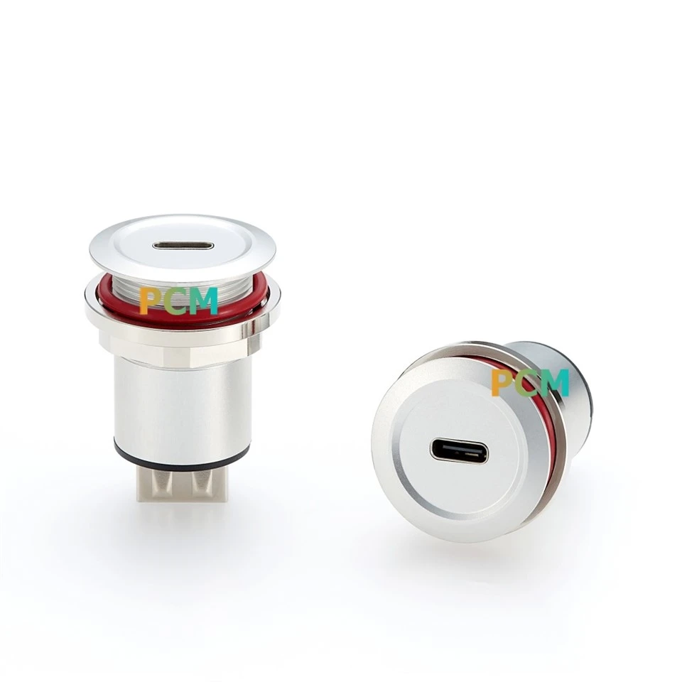USB C To A Round Panel Mount Adapter